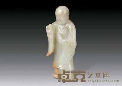 明 玉刻罗汉立件 高10cm